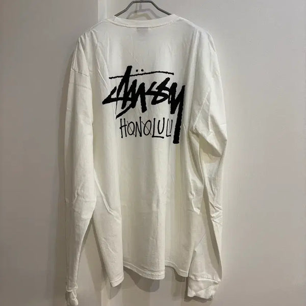 [BUNJANG] Stussy Stock Honolulu Longsleeve White XXL / [XXL] 스투시 스탁 호놀룰루 롱슬리브 화이트