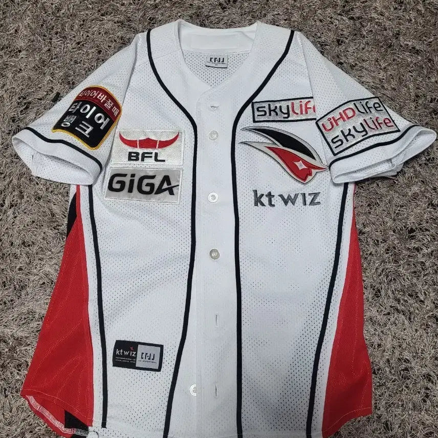 [BUNJANG] KT Wiz Baseball Uniform Size 85 Polyester / KT wiz 노마킹 야구 유니폼 85사이즈