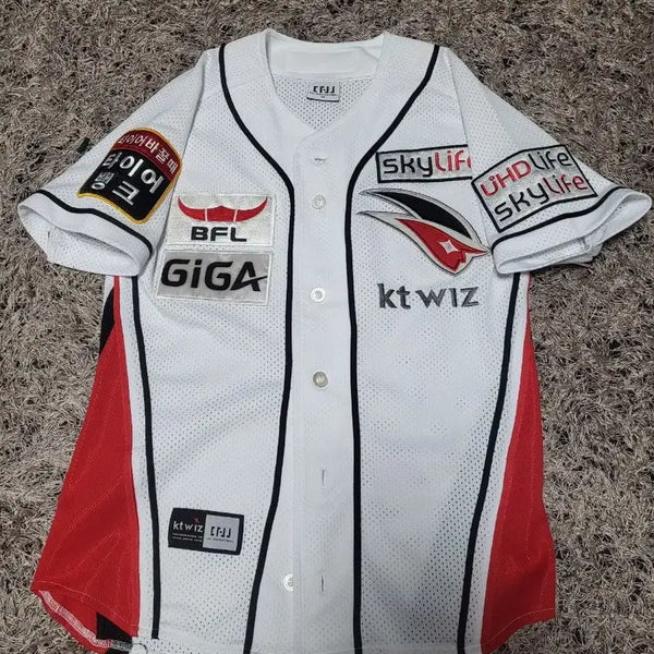 [BUNJANG] KT Wiz Baseball Uniform Size 85 Polyester / KT wiz 노마킹 야구 유니폼 85사이즈