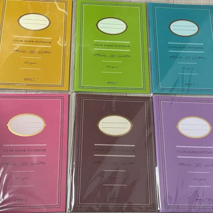 [BUNJANG] Midori Color Inserts A5 Notebook Bundle / 미도리 컬러 속지 노트 a5 미사용 일괄