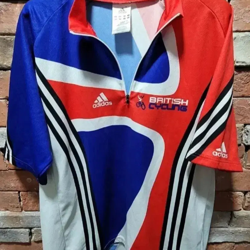 [BUNJANG] Adidas Great Britain Edition 90s Vintage Cycling Jersey / 아디다스 정품 90년대 올드 영국 경륜 국대 사이클링 셔츠 그레이트 브리튼 에디션