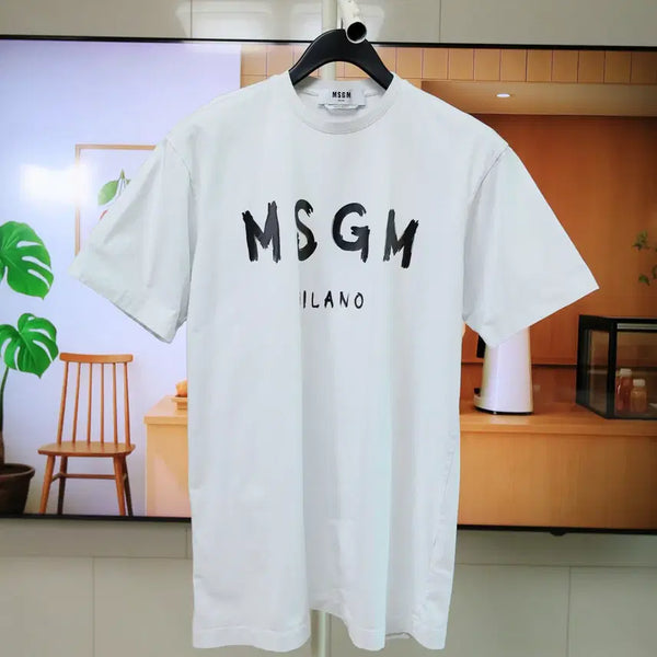 [BUNJANG] MSGM Milano Logo Short Sleeve T-Shirt / 로고 포인트 딱 좋은 MSGM 밀라노 반팔