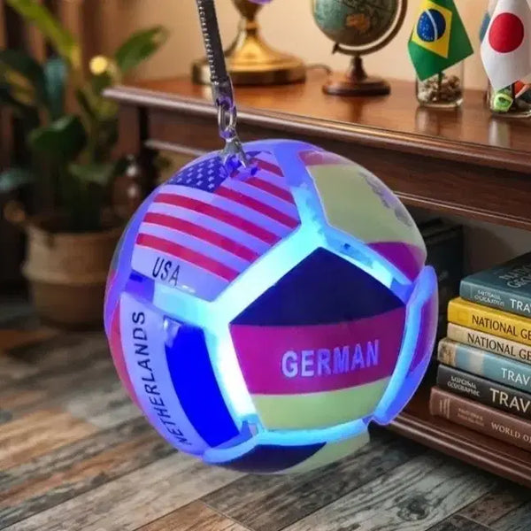 [BUNJANG] World Cup Soccer Ball LED Keycap Keyring / 월드컵 축구공 LED 키캡 키링 딸깍이 월드컵 응원굿즈 새상품