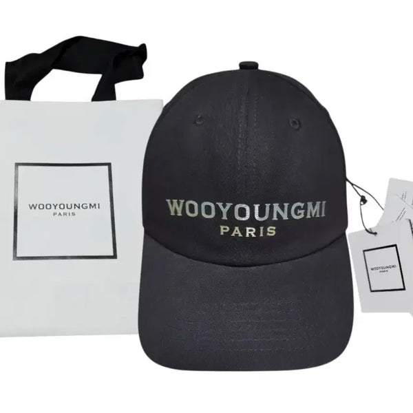 [BUNJANG] Wooyoungmi Paris 3M Welding Ball Cap Black Cotton / 극미사용 22SS우영미 파리 3M웰딩 볼캡