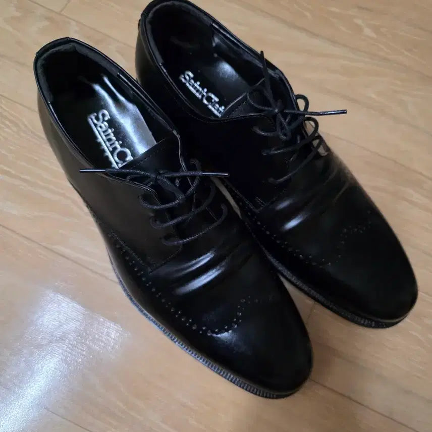 [BUNJANG] Saint Clair 260 Wingtip Leather Shoes Black / 생클레어 260 윙팁  새상품 가죽 구두 블랙  팔아요 남자신발