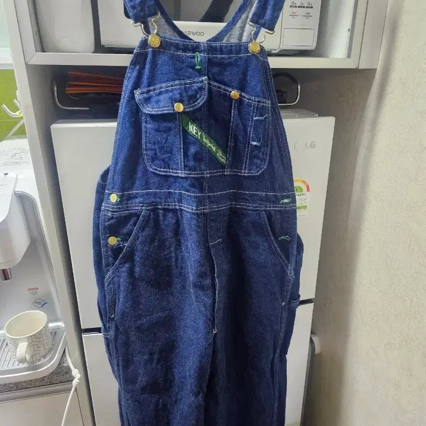 [BUNJANG] KEY Overalls Denim Bib Pants / key오버롤