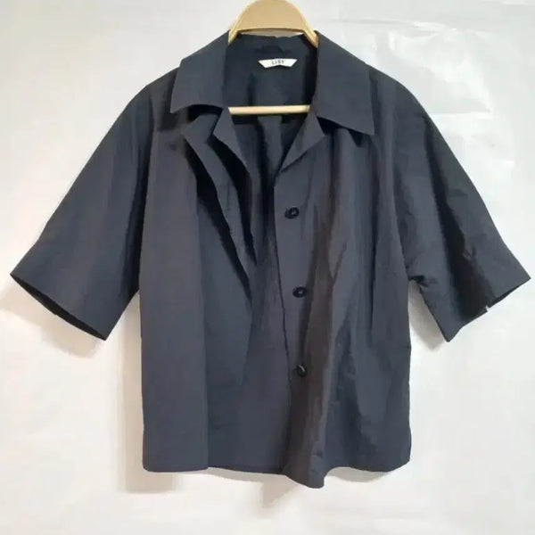 [BUNJANG] Solid Cotton Short Sleeve Shirt / 반팔셔츠