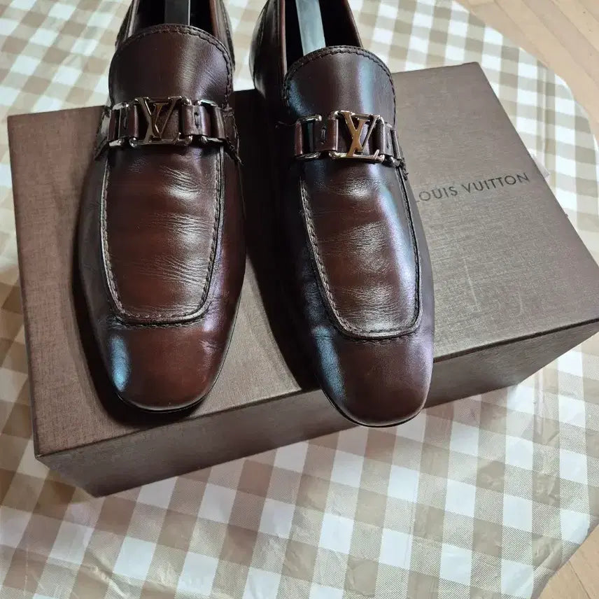 [BUNJANG] Louis Vuitton Men's Loafers Brown Size 265 / 루이비통 남성 로퍼 브라운265 사이즈