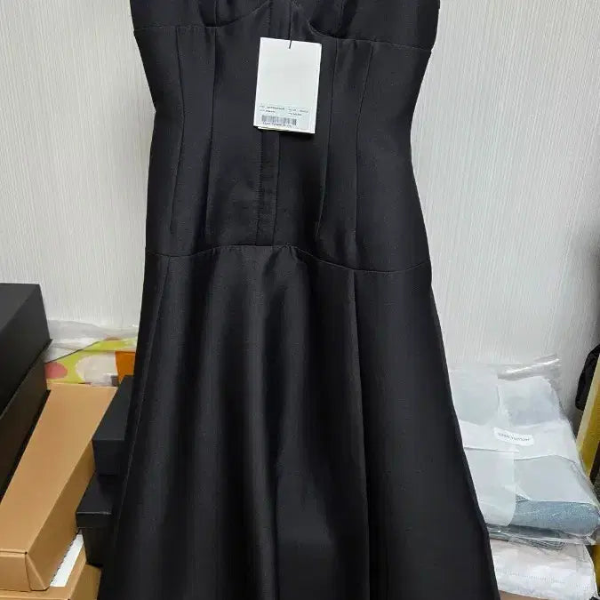 [BUNJANG] OBZEE Black Bustier Long Dress / OBZEE 블랙 뷔스티에 원피스