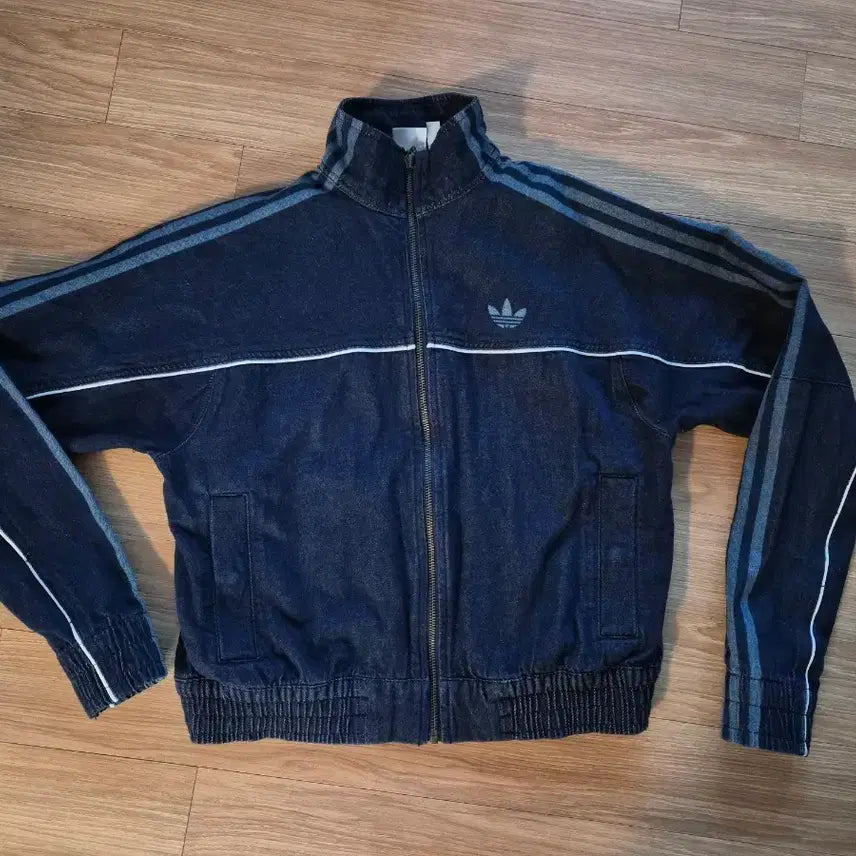 [BUNJANG] Adidas Denim Track Top Jacket / 아디다스 데님 트랙탑 자켓