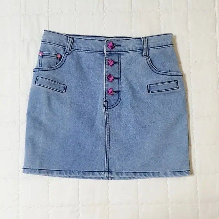 [BUNJANG] Babygirl Light Wash Denim Skirt / [새상품] 베이비걸 연청 데님 스커트