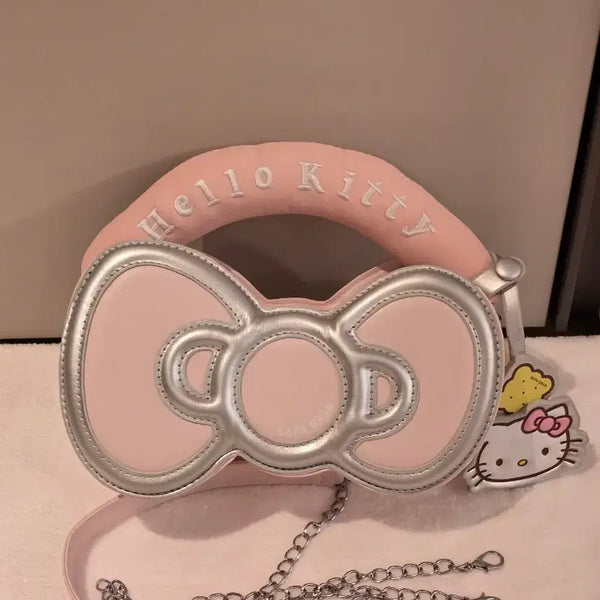 [BUNJANG] Hello Kitty Ribbon Chain Tote Bag Pink / 헬로키티 리본 체인 토트백 핑크
