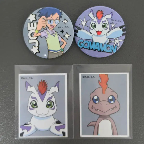 [BUNJANG] Digimon Digimon Adventure Shakkoumon Proof Photo Can Badge / 디지몬 디지몬어드벤처 정석 쉬라몬 둥실몬 증명사진 증사 캔뱃지 판매