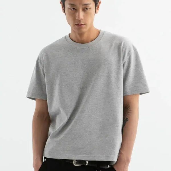 [BUNJANG] Brenson Crop T-Shirt Grey L / 새상품 브렌슨 크롭 반팔티 그레이 L 건조기 가능