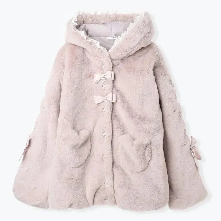 [BUNJANG] NOEMIE Usamimi Fur Parka Pink / 실물사진추가)노에미 NOEMIE 우사미미 퍼파카 핑크 판매