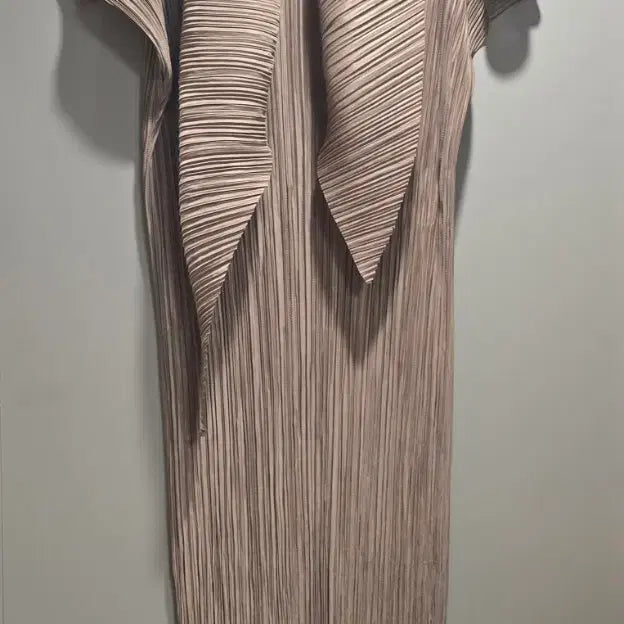 [BUNJANG] Pleated Dress Set with Scarf / 플리츠원피스세트(새상품)