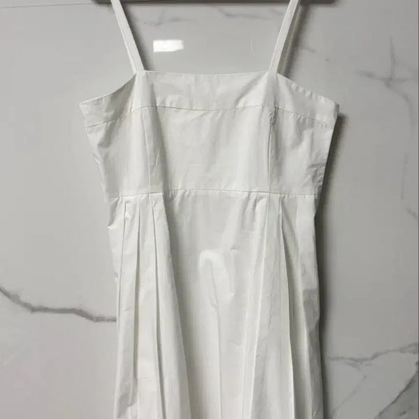 [BUNJANG] White Cotton Mini Dress / 화이트 코튼 미니 원피스