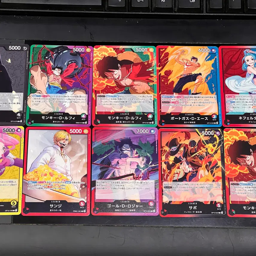 [BUNJANG] One Piece Leader Card Set (10 Types) / 원피스 리더카드 10종 모음