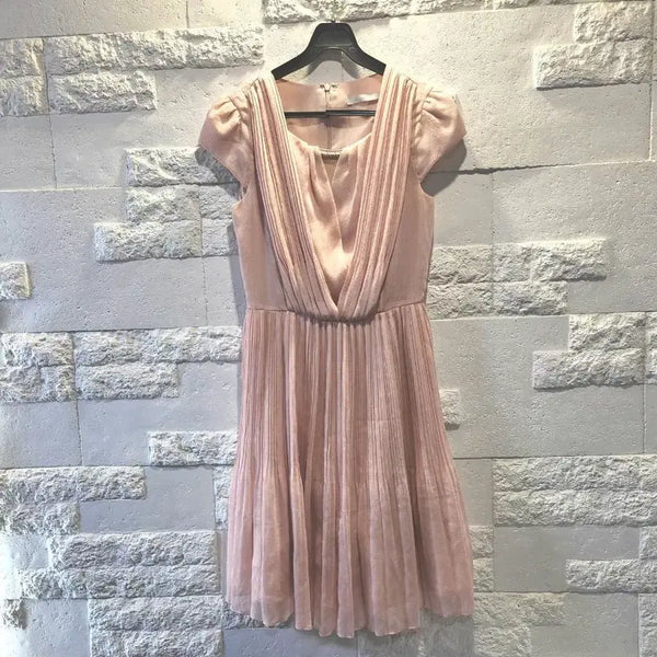 [BUNJANG] DECO Peach Pink Pleated Dress S / DECO 피치핑크 플리츠 원피스 S 55 하객룩 데이트룩