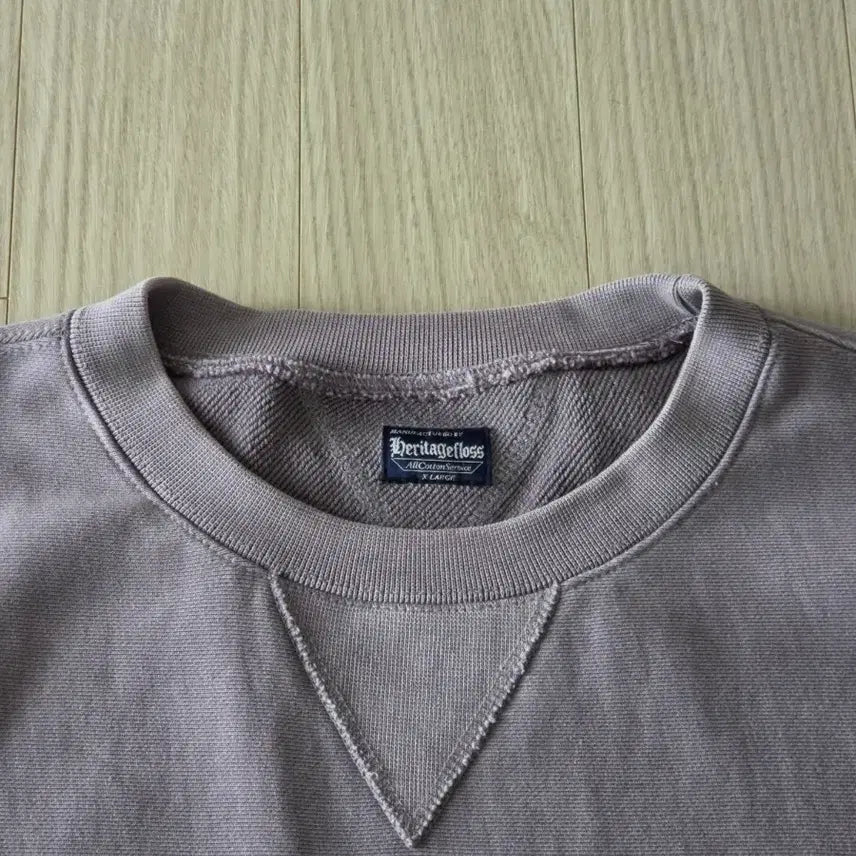 [BUNJANG] Heritage Floss Short Sleeve Sweatshirt XL / 헤리티지플로스 반팔 스웻 XL