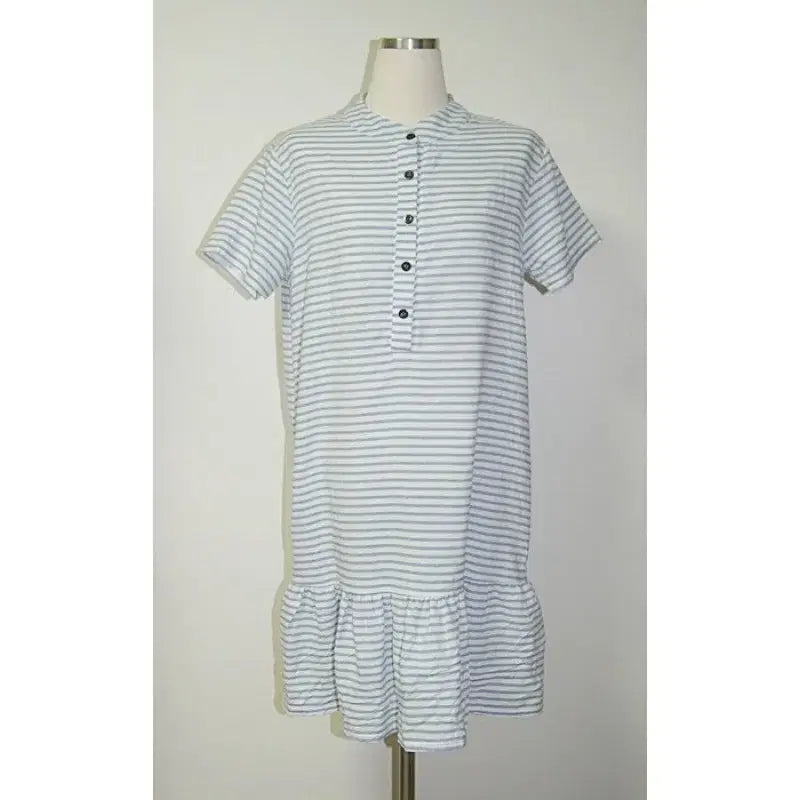 [BUNJANG] Pencil Stripe Dress Top - Blue / [새상품]펜슬 스트라이프 원피스 상의/블루