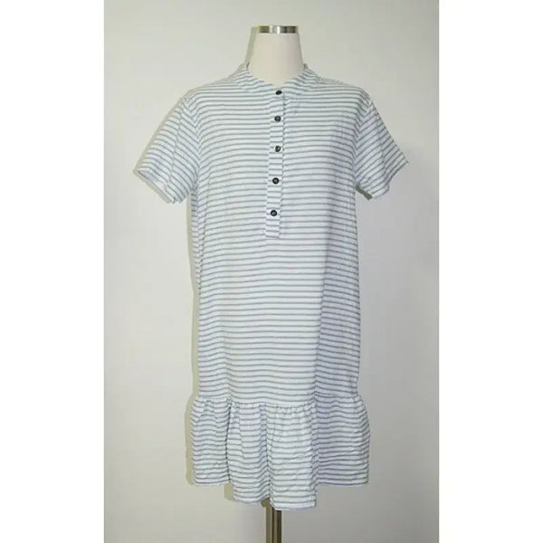 [BUNJANG] Pencil Stripe Dress Top - Blue / [새상품]펜슬 스트라이프 원피스 상의/블루