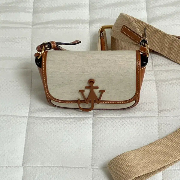 [BUNJANG] JW Anderson Anchor Logo Canvas Mini Crossbody Bag / JW앤더슨 앵커로고 캔버스 미니 크로스백