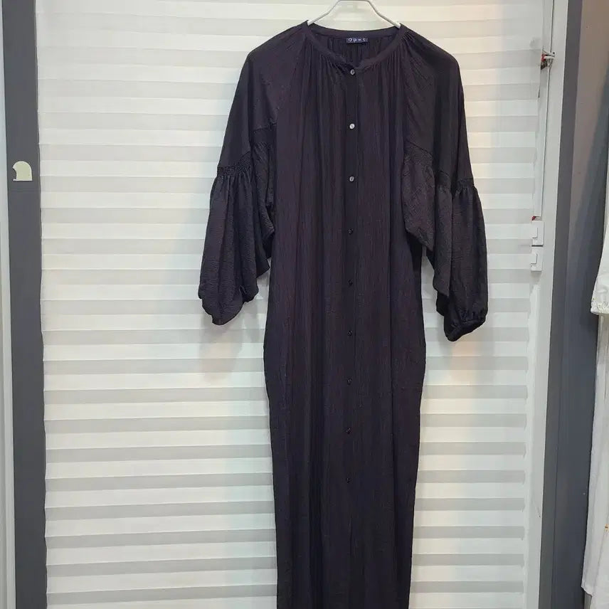 [BUNJANG] Pleated Long Dress / 플리츠느낌 원피스(프리)