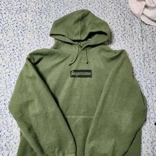 [BUNJANG] Supreme Inside Out Hooded Sweatshirt Khaki XL / 슈프림 인사이드아웃 후드 카키 xl