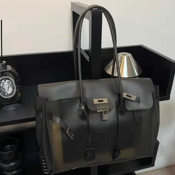 [BUNJANG] Kiki Jelly Birkin Bag Black TPU / 당일출고[tpu소재,고퀄리티] 키키 젤리백 젤리버킨백 블랙