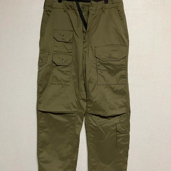 [BUNJANG] Engineered Garments Flight Pants Olive PC Coated Cloth Size S / 엔지니어드가먼츠 플라이트 팬츠 S