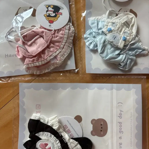 [BUNJANG] 10cm Nyan Nyan Nurse & Meong Meong Maid Costume Bundle Set / 10cm 냥냥간호사 멍멍메이드 일괄