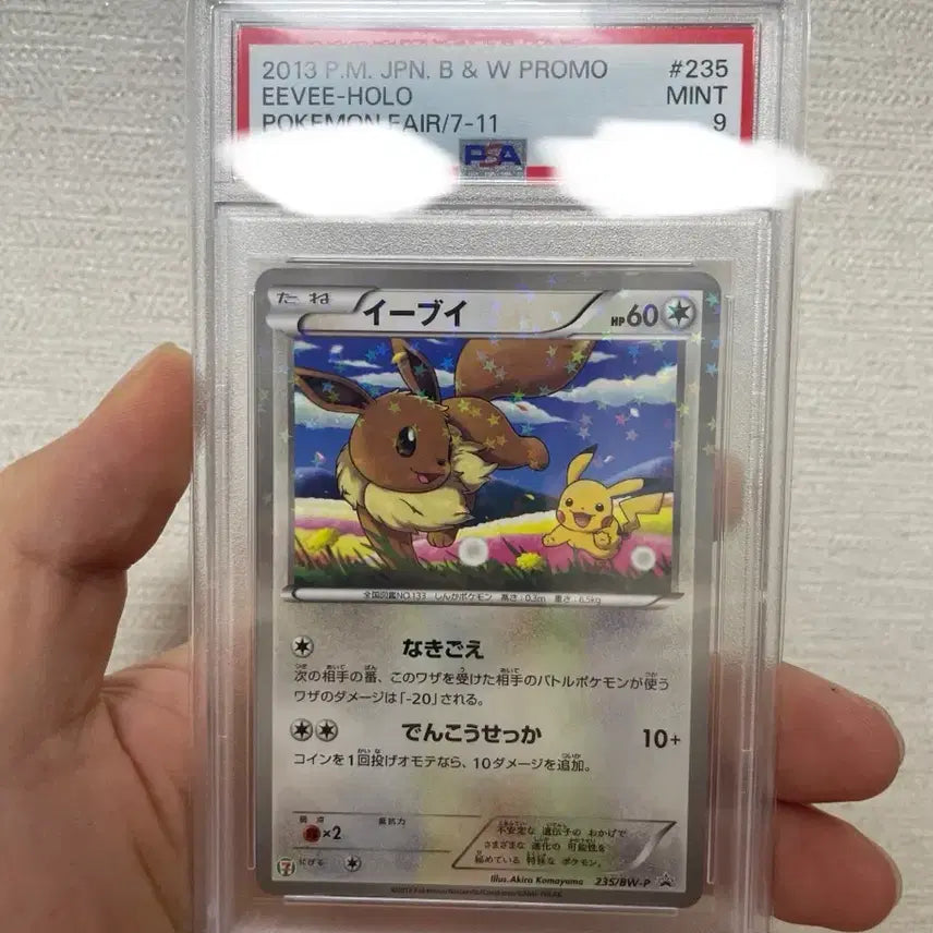 [BUNJANG] Eevee & Pikachu Promo "Pokémon Fair 2013" PSA 9 Mint / [PSA9]세븐일레븐 이브이&피카츄 프로모