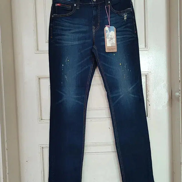[BUNJANG] Men's Vintage Slim Straight Jeans / 청바지32 스판 남성 빈티지 일자 청바지 데님 사계절 새상품