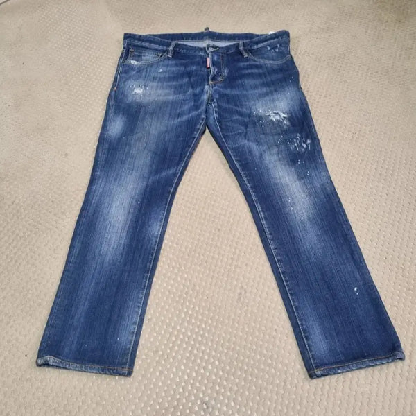 [BUNJANG] Dsquared2 Distressed Wash Denim Jeans 52 (36-inch) / (36인치) 디스퀘어드2 청바지 디스트로이드 워싱 데님 52