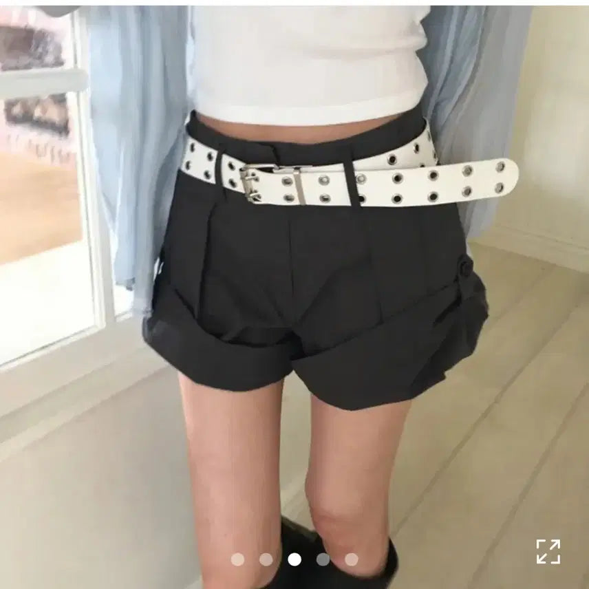 [BUNJANG] Rolled-up Short Pants Charcoal S / 새상품 /롤업숏팬츠 차콜s