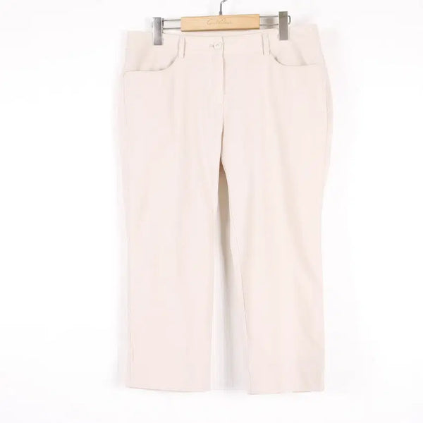 [BUNJANG] Disney Minnie Mouse Embroidered Women's Cropped 7/8 Pants / 디즈니 미니마우스 자수 여성 7부 크롭 팬츠 31인치(L)