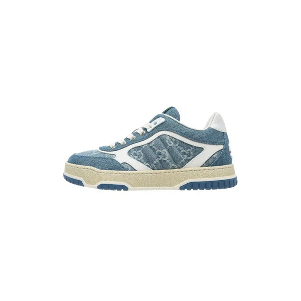 [BUNJANG] Gucci Web Stripe Blue Denim Sneakers / (W) 구찌 리웹 스니커즈 블루 데님