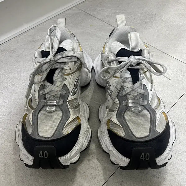 [BUNJANG] Balenciaga Cargo Sneakers White/Grey Size 40 / 오늘만) 발렌시아가 카고스니커즈 화이트/그레이 40