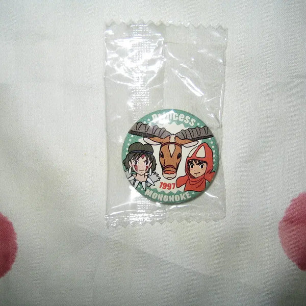 [BUNJANG] Studio Ghibli Princess Mononoke Mini Badge (Sealed) / (미개봉)지브리/ 원령공주 모노노케히메 미니 뱃지