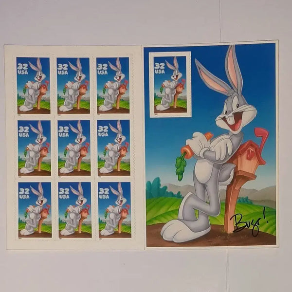[BUNJANG] Bugs Bunny & Daffy Duck US Postage Stamps (1997, 1999) / 1997년과 1999년 미국에서 발행된 벅스버니, 대피덕 우표 팝니다