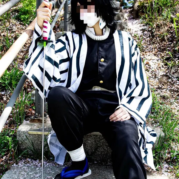 [BUNJANG] Demon Slayer Iguro Obanai Full Cosplay Set / 귀멸의칼날 이구로코스프레 가발+옷 풀셋