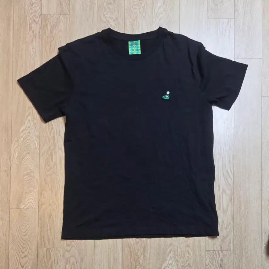 [BUNJANG] Topten x Kakao All Black Golf T-Shirt (Size 105) / 미사용 톱텐 + 카카오 올블랙 골프 반팔티 105사이즈 (줄자사진 참고