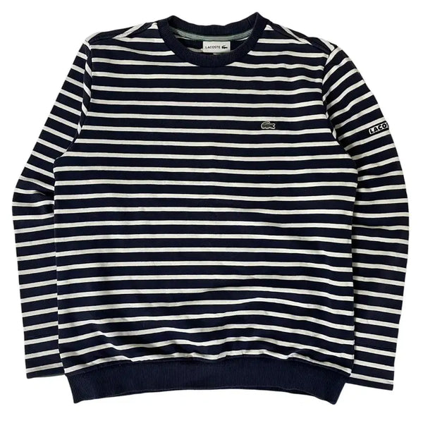 [BUNJANG] Lacoste Striped Sweatshirt / 라코스테 스트라이프 맨투맨 100