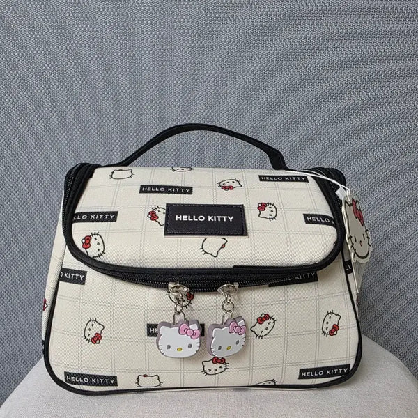 [BUNJANG] Sanrio Hello Kitty Cosmetic Pouch Bag - White / 새상품)산리오 헬로키티 화장품 파우치 가방 화이트