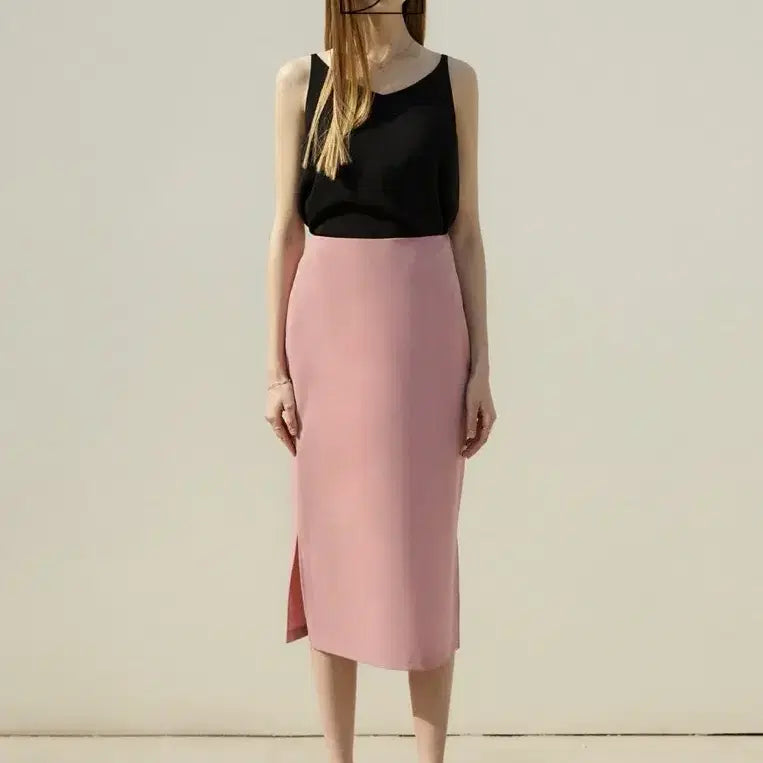 [BUNJANG] sie Bia Slit Skirt Pink / 시에 sie 비아슬릿스커트 S -핑크