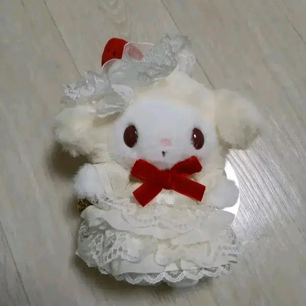 [BUNJANG] Sanrio My Melody Shortcake Mascot Keychain Doll / 산리오 마이멜로디 쇼트케이크 마스코트 인형 키링