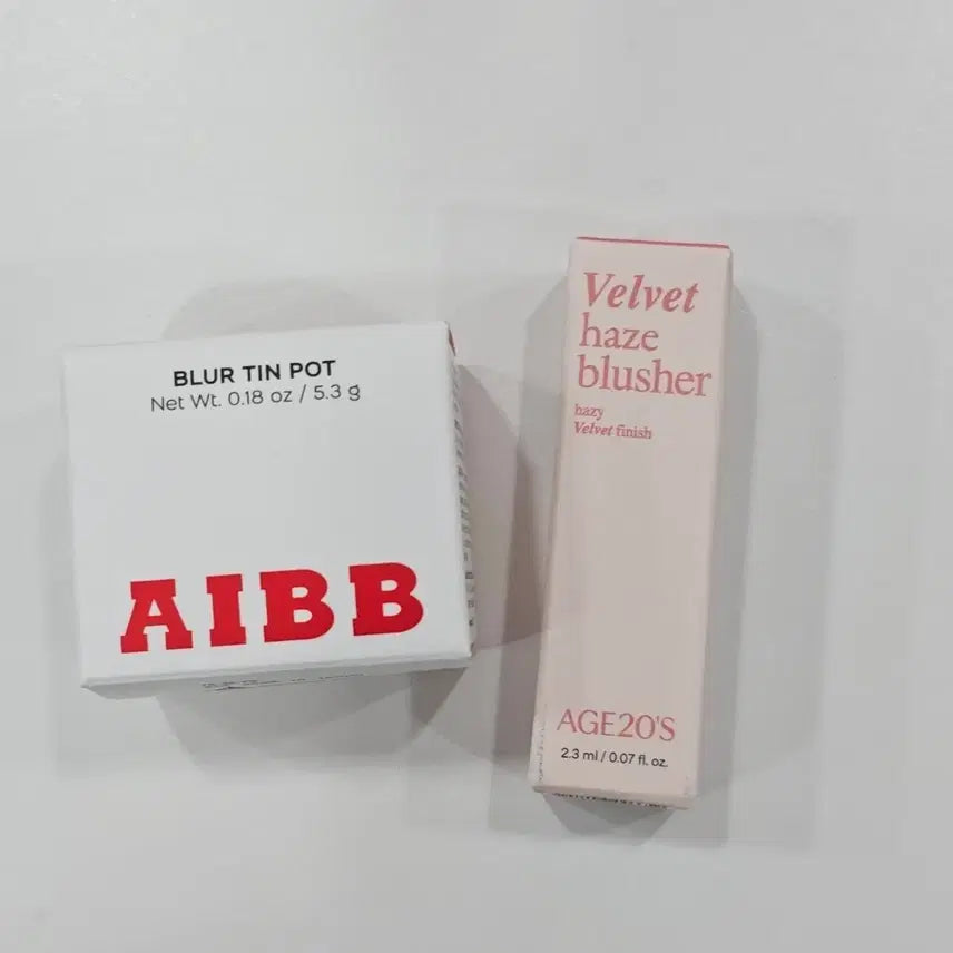 [BUNJANG] A'pieu Blurring Tint Pot (Lip & Cheek) & Age 20's Velvet Haze Blush Mini Set / 에이쁘 블러 틴 팟 (립앤치크) & 에이지투웨니스 블러셔 미니 새상품