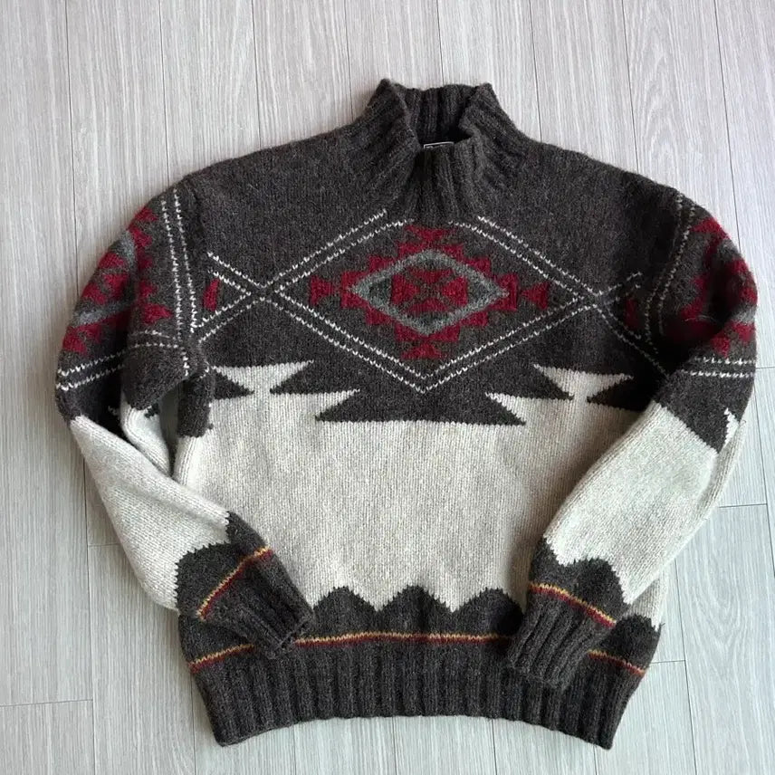 [BUNJANG] Polo Ralph Lauren Navajo Chimayo Hand-Knit Sweater / 폴로 나바호 치마요 핸드니트