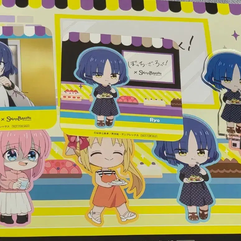 [BUNJANG] Bocchi the Rock! Sweets Paradise Yamada Ryo Acrylic Stand & Coaster Set / 봇치더 록! 스윗츠 파라다이스 아크릴 스탠드 야마다 료